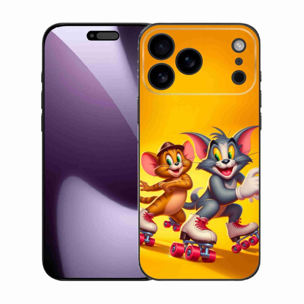 Gélový kryt mmCase na iPhone 17 Pro Max - tom a jerry