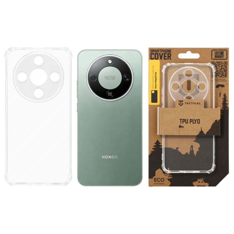 Taktický kryt TPU Plyo pre Honor Magic8 Lite Transparent