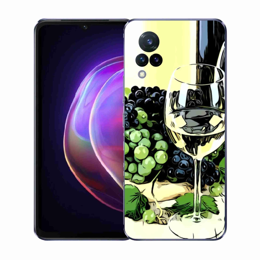 Gélový kryt mmCase na Vivo V21 4G/5G - pohár vína