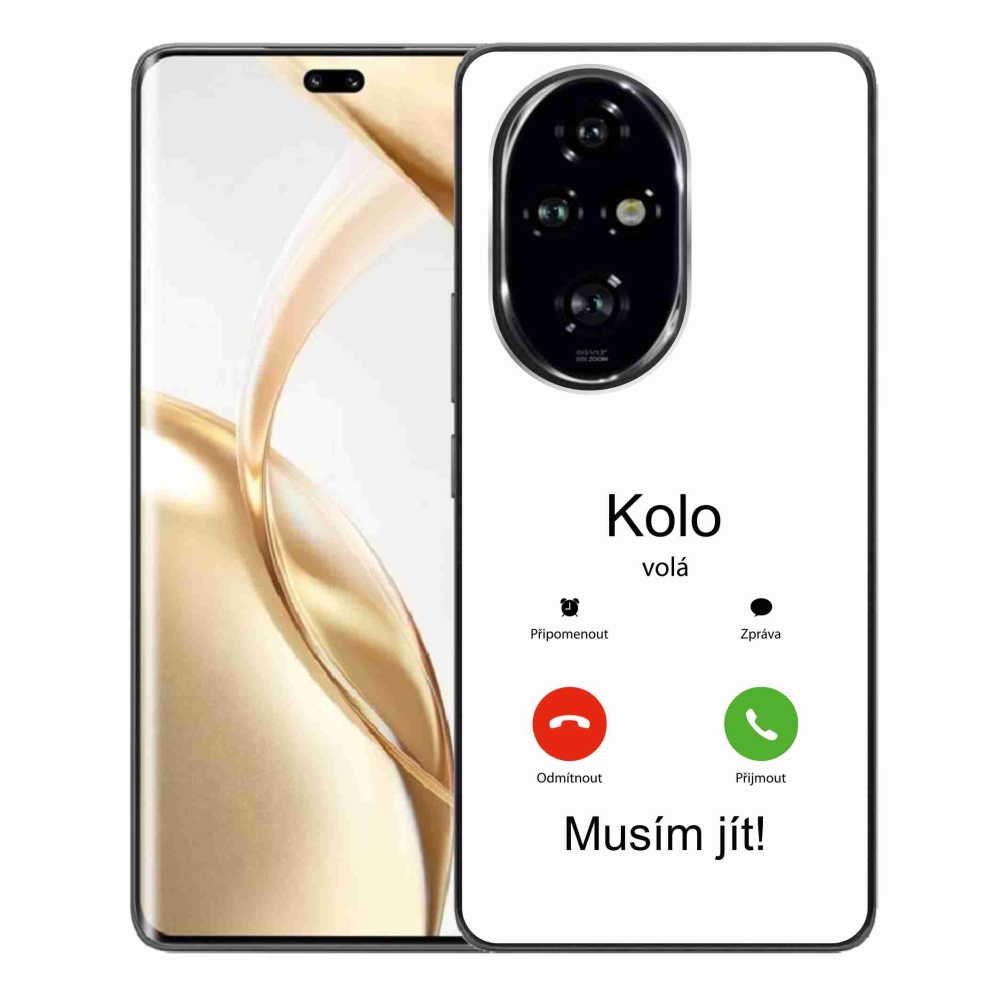 Gélový kryt mmCase na Honor 200 Pro 5G - bicykel volá biele pozadie
