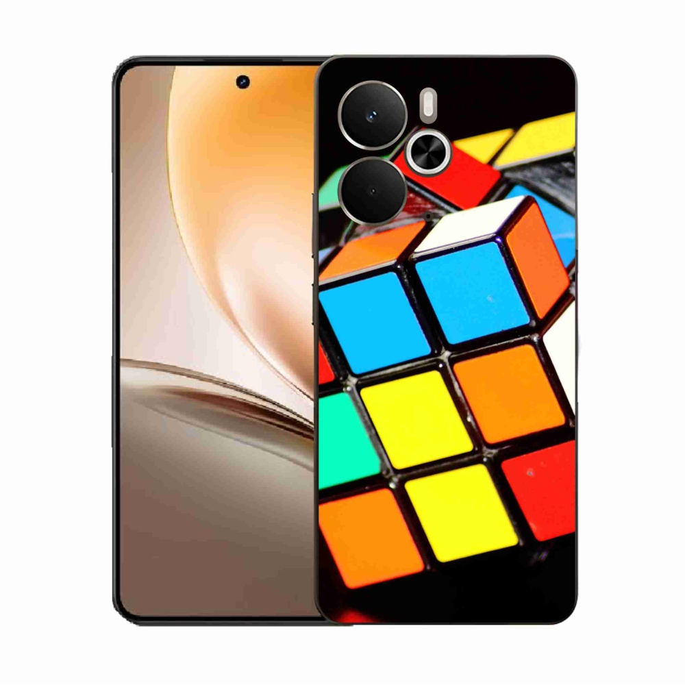 Gélový kryt mmCase na Realme 14 5G - rubikova kocka