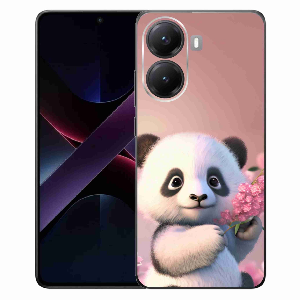 Gélový kryt mmCase na Xiaomi Poco X7 Pro 5G - roztomilá panda
