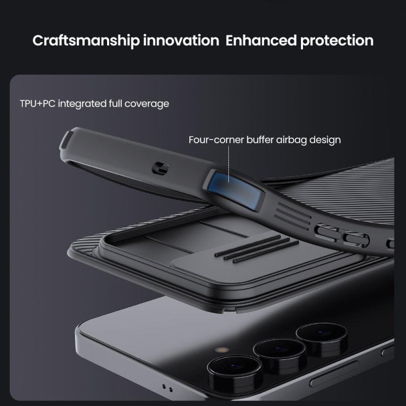 Nillkin CamShield PRO Magnetický zadný kryt pre Samsung Galaxy S25 FE Black