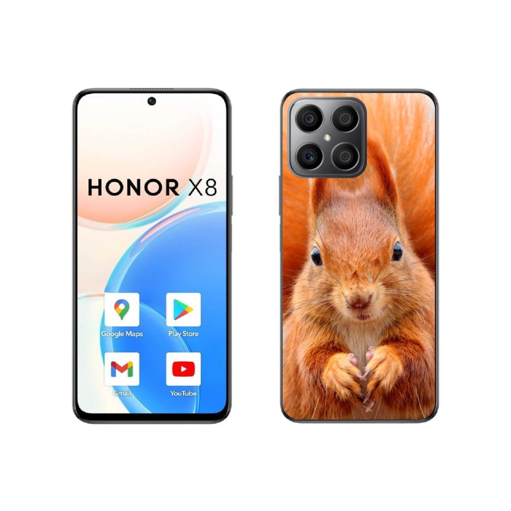 Gélový kryt mmCase na Honor X8 4G - veverička