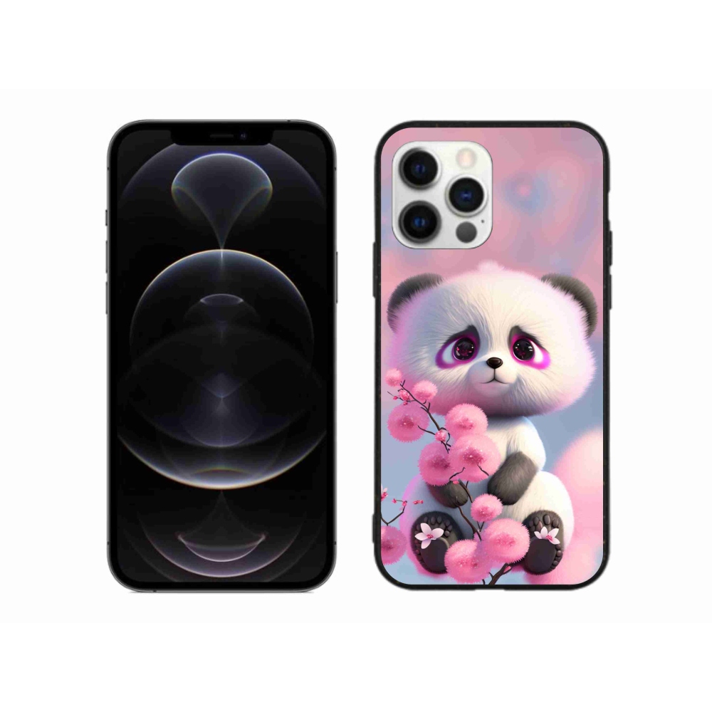 Gélový kryt mmCase na iPhone 12 Pro Max - roztomilá panda 1