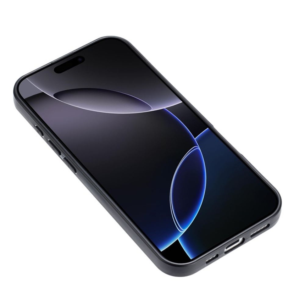 Matný gélový obal na iPhone 17 Pro - čierny