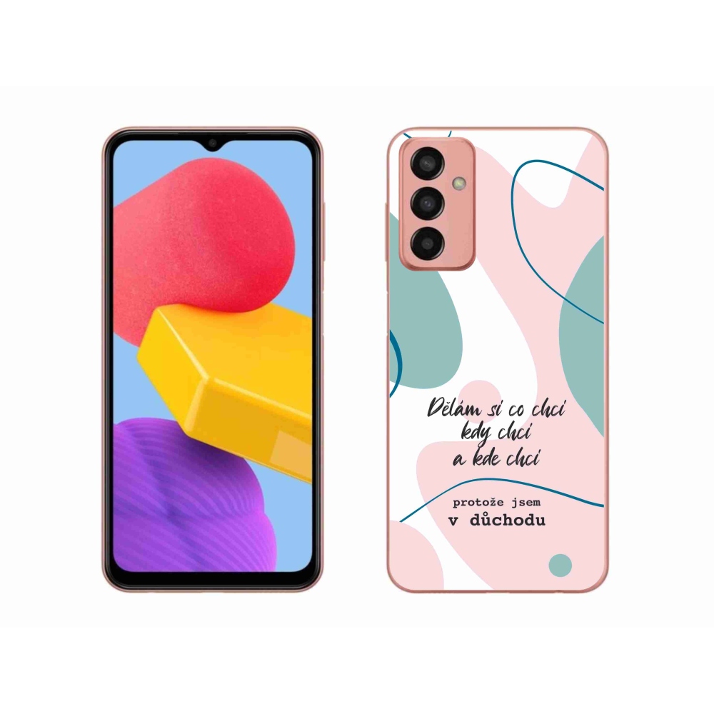Gélový kryt mmCase na Samsung Galaxy M13 - vtipný text 10 biele pozadie