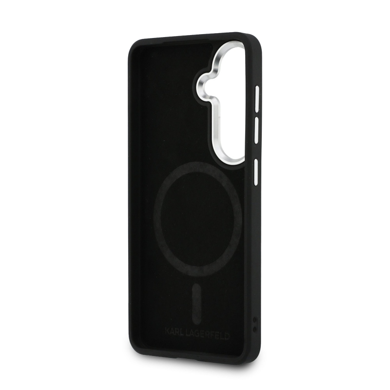 Karl Lagerfeld PU RSG Logo Magnetický zadný kryt pre Samsung Galaxy S26+ Black