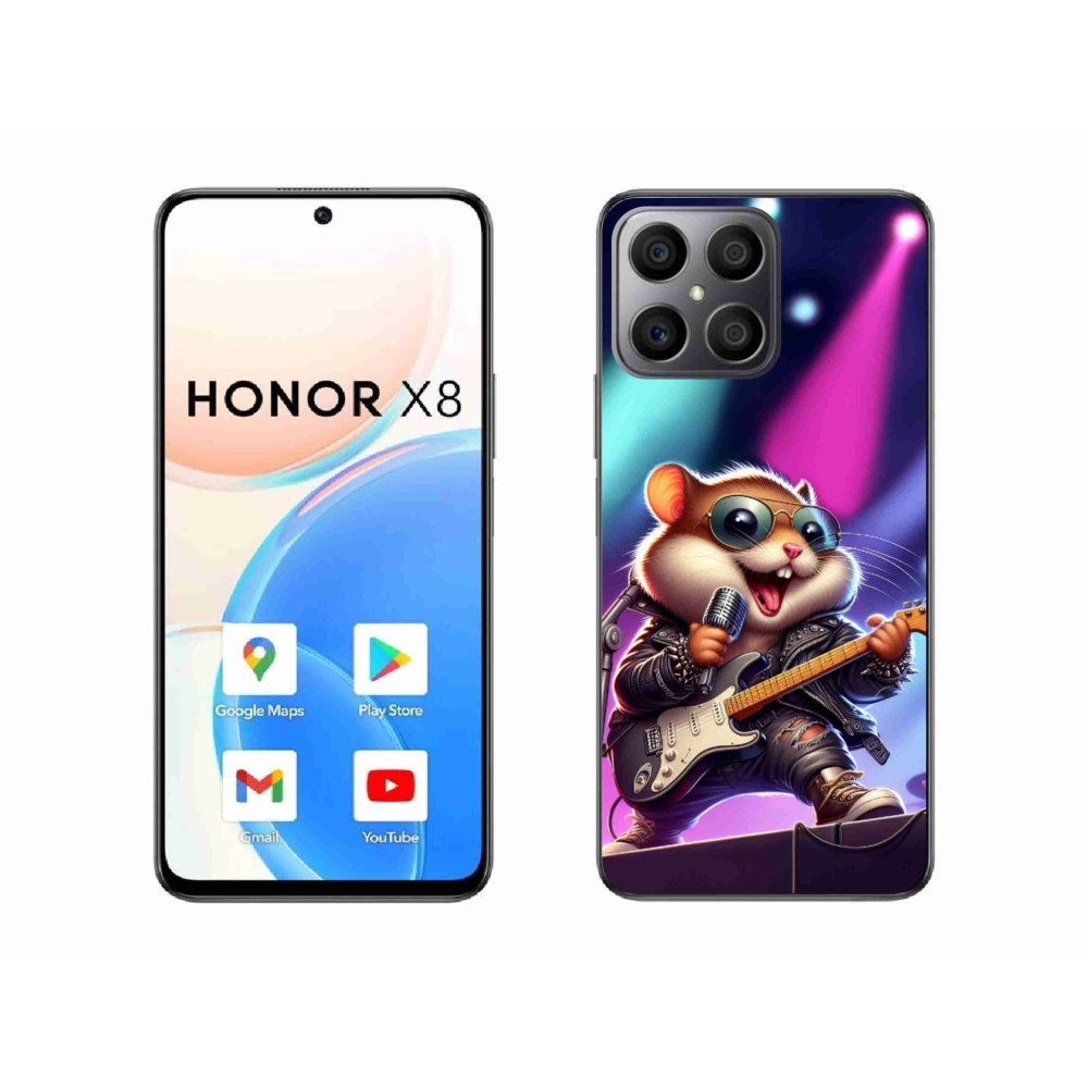 Gélový kryt mmCase na Honor X8 4G - škrečok rocker