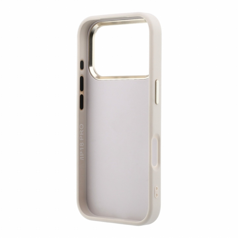 Guess PU 4G Resin Metal Logo – zadný kryt pre iPhone 18 Pro, ružový