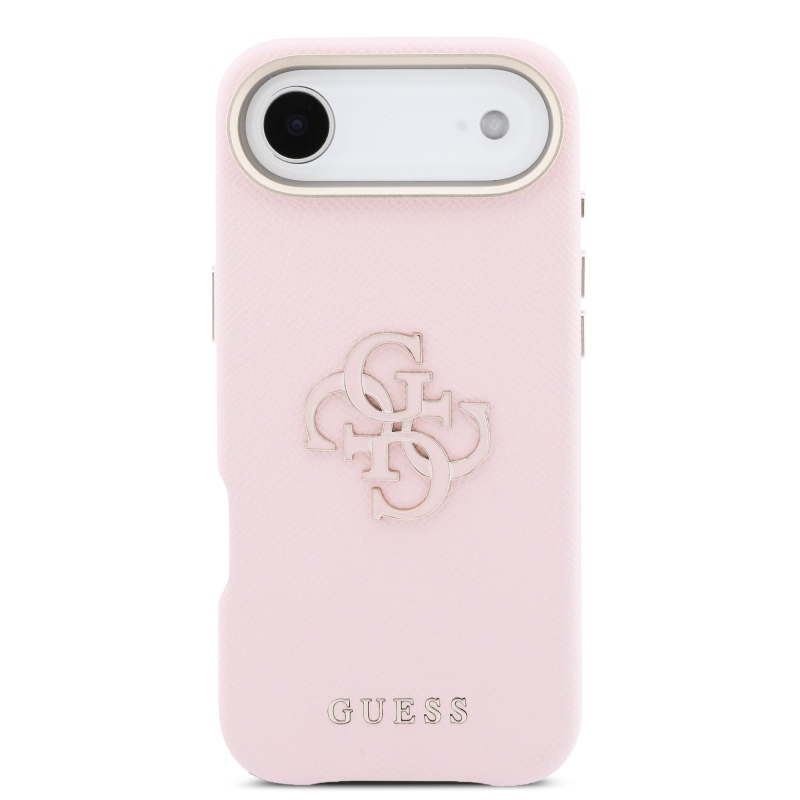 Zadný kryt s logom Guess PU Resin pre iPhone Air Pink