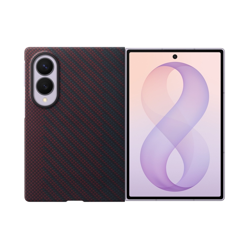EF-KF971SRE Samsung Carbon – magnetické puzdro pre Galaxy Z Fold 8, fialové