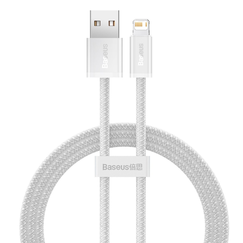 Baseus Dynamic Series Fast Charging Dátový Kábel USB-A - Lighting 2.4A 1m White