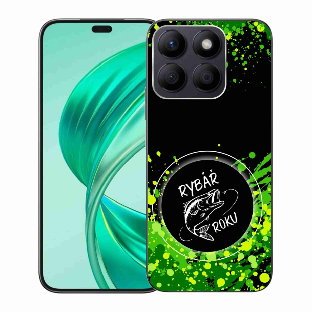 Gélový kryt mmCase na Honor X8b - rybár roku čierne pozadie