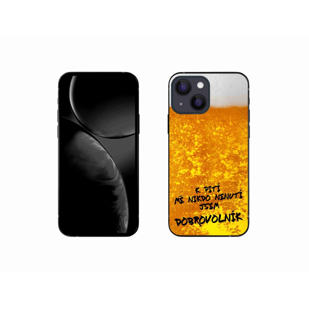 Gélový kryt mmCase na iPhone 13 mini 5.4 - pivný motív 4