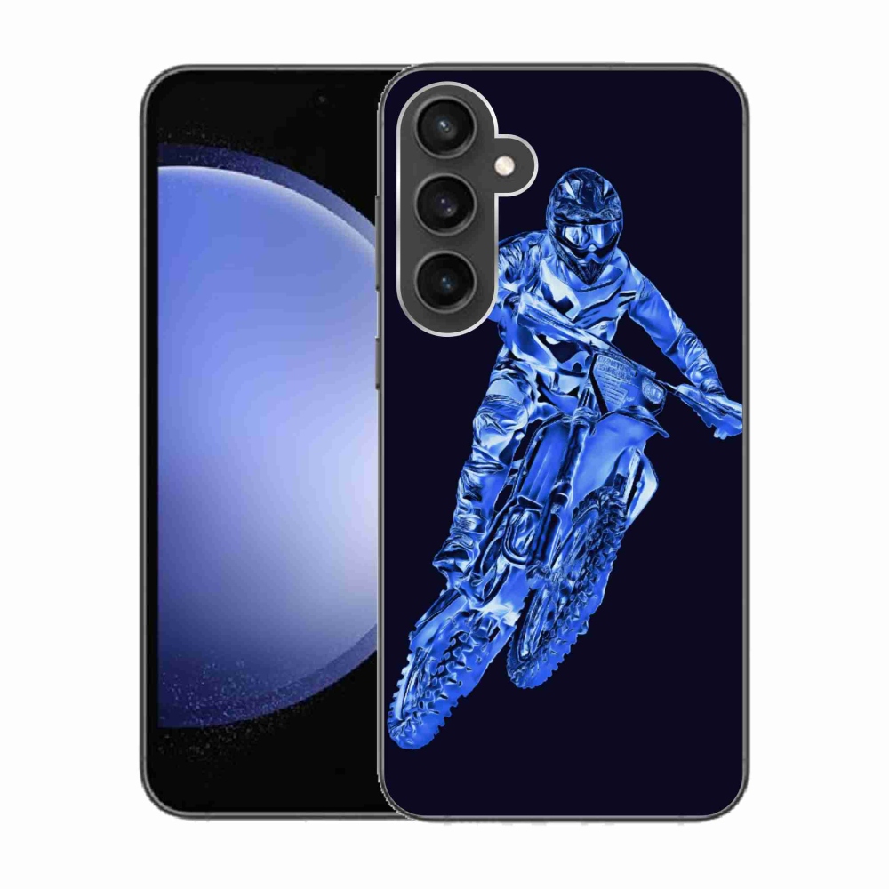 Gélový kryt mmCase na Samsung Galaxy S23 FE - motocross 1