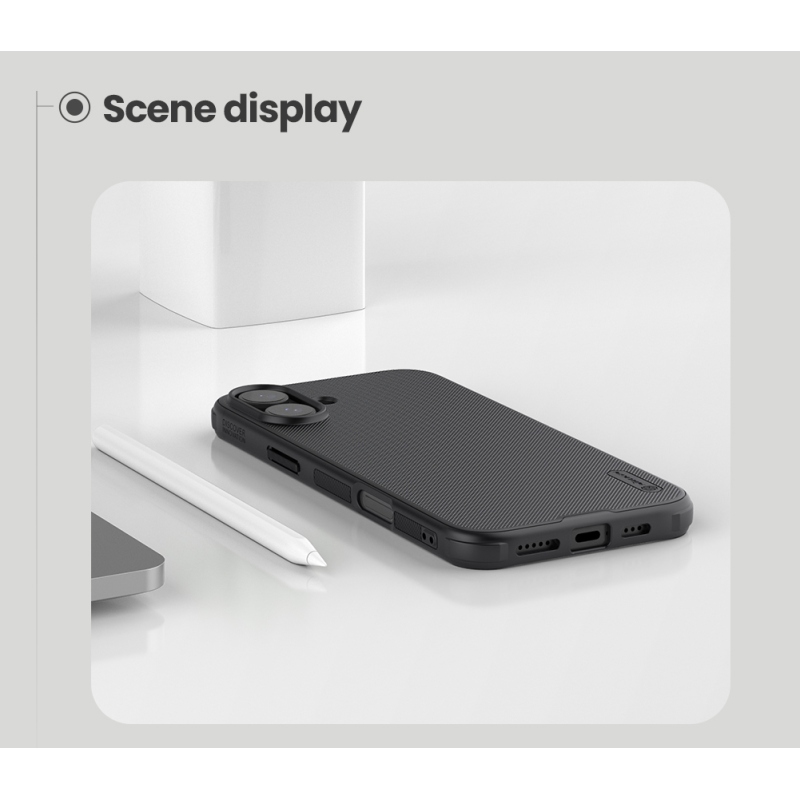 Nillkin Super Frosted PRE Magnetic Zadný Kryt pre Apple iPhone 16 Black