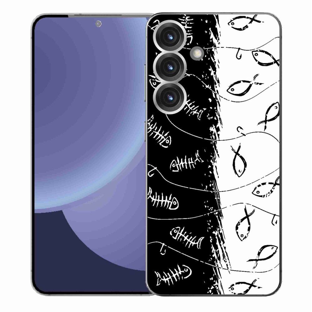 Gélový kryt mmCase na Samsung Galaxy S25+ - kostry a rybky