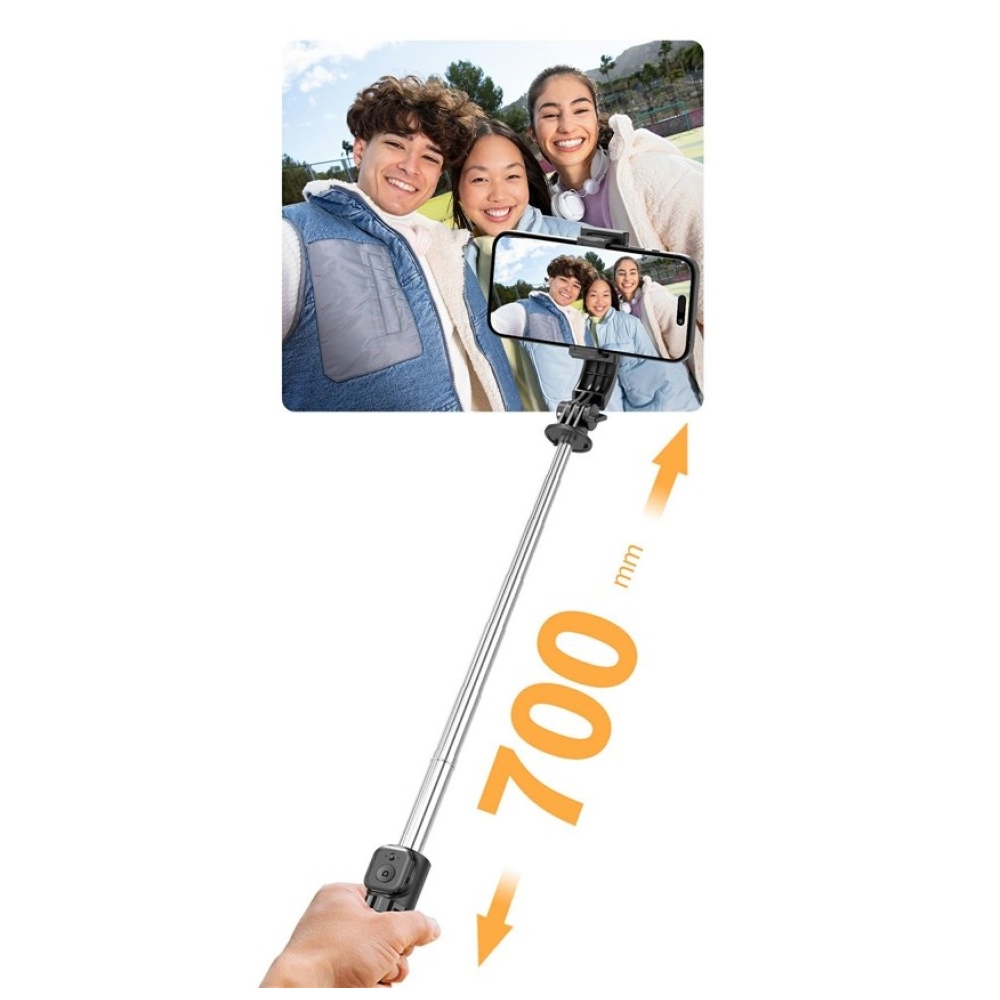 Q21 mini selfie tyč so statívom a Bluetooth ovládačom