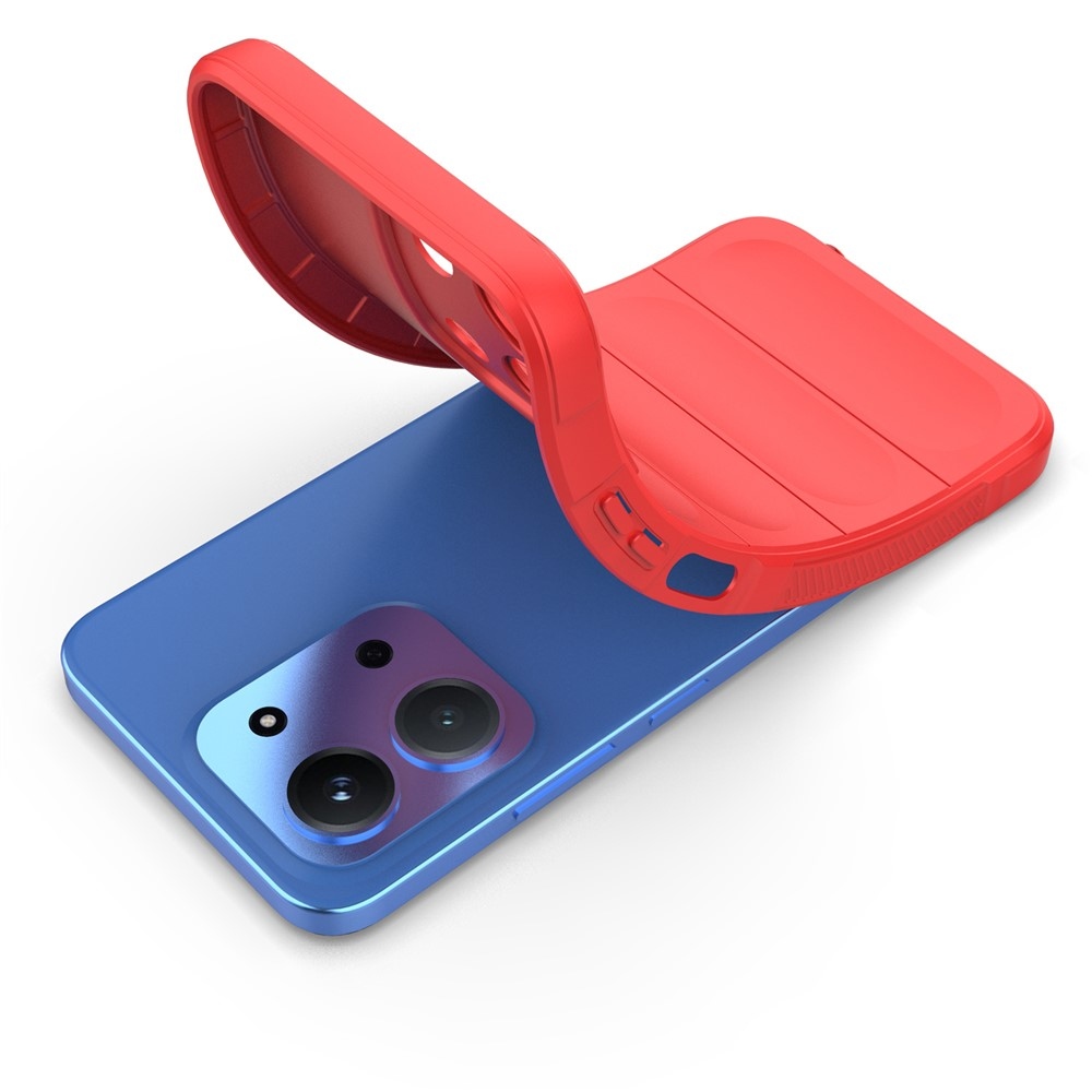 Rugg odolný gélový obal na Xiaomi Redmi 15C 4G (171mm)/Poco C85 4G (171mm) - červený