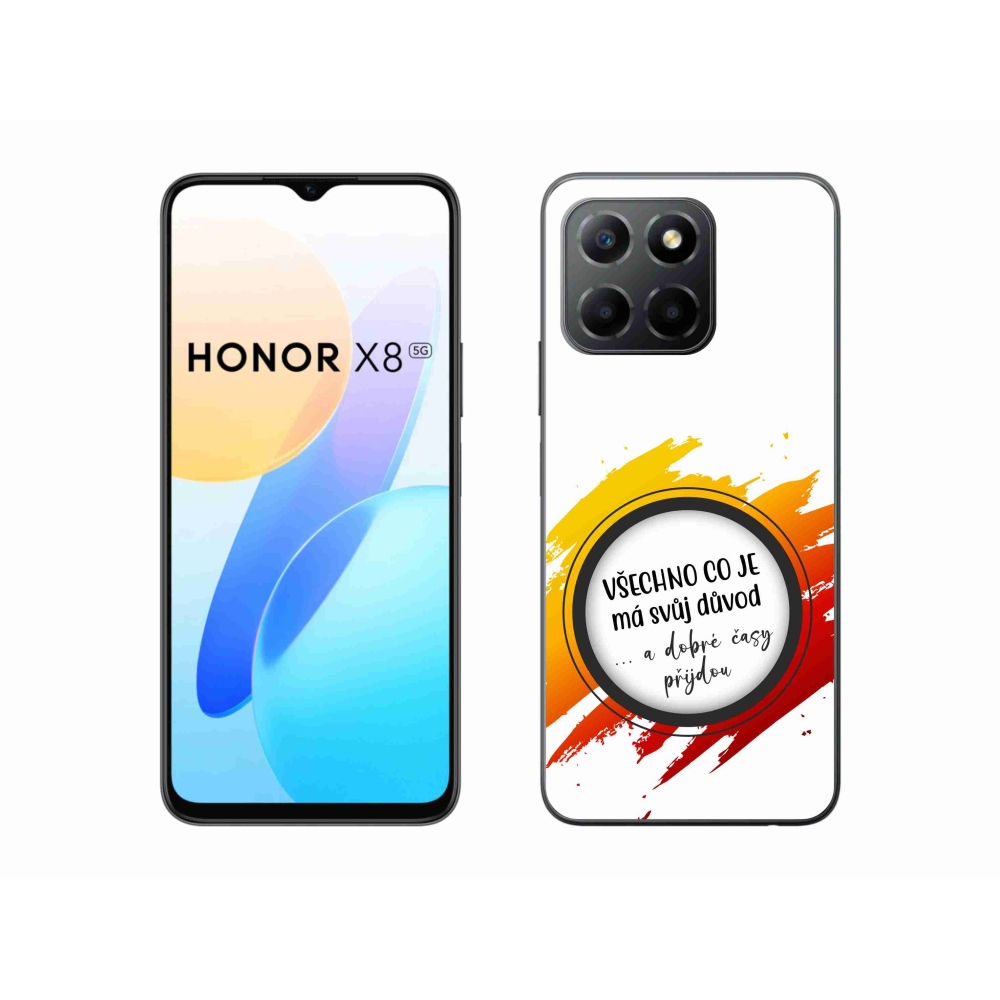 Gélový kryt mmCase na Honor X8 5G/Honor 70 Lite 5G - citát 3 biele pozadie