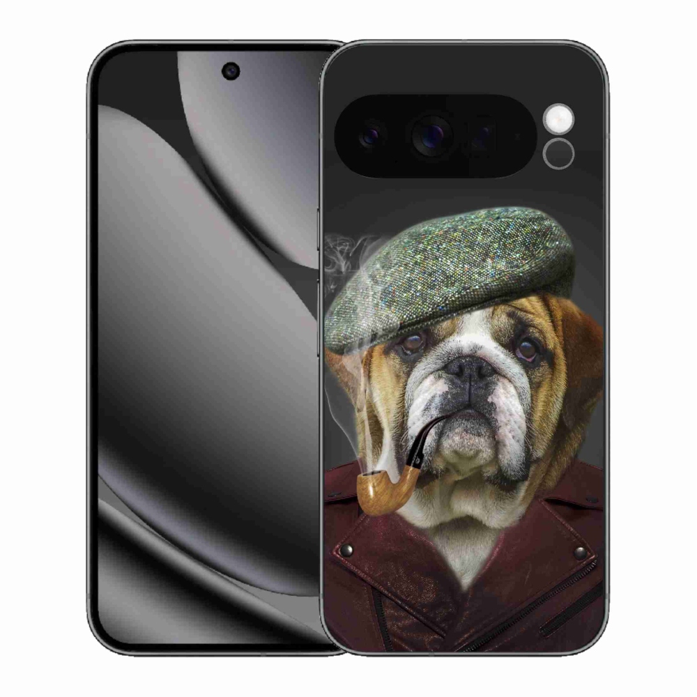 Gélový kryt mmCase na Google Pixel 10 Pro XL - pes s fajkou