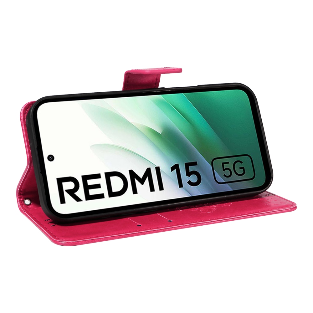 Trees knižkové púzdro na Xiaomi Redmi 15 4G (171mm) - rose
