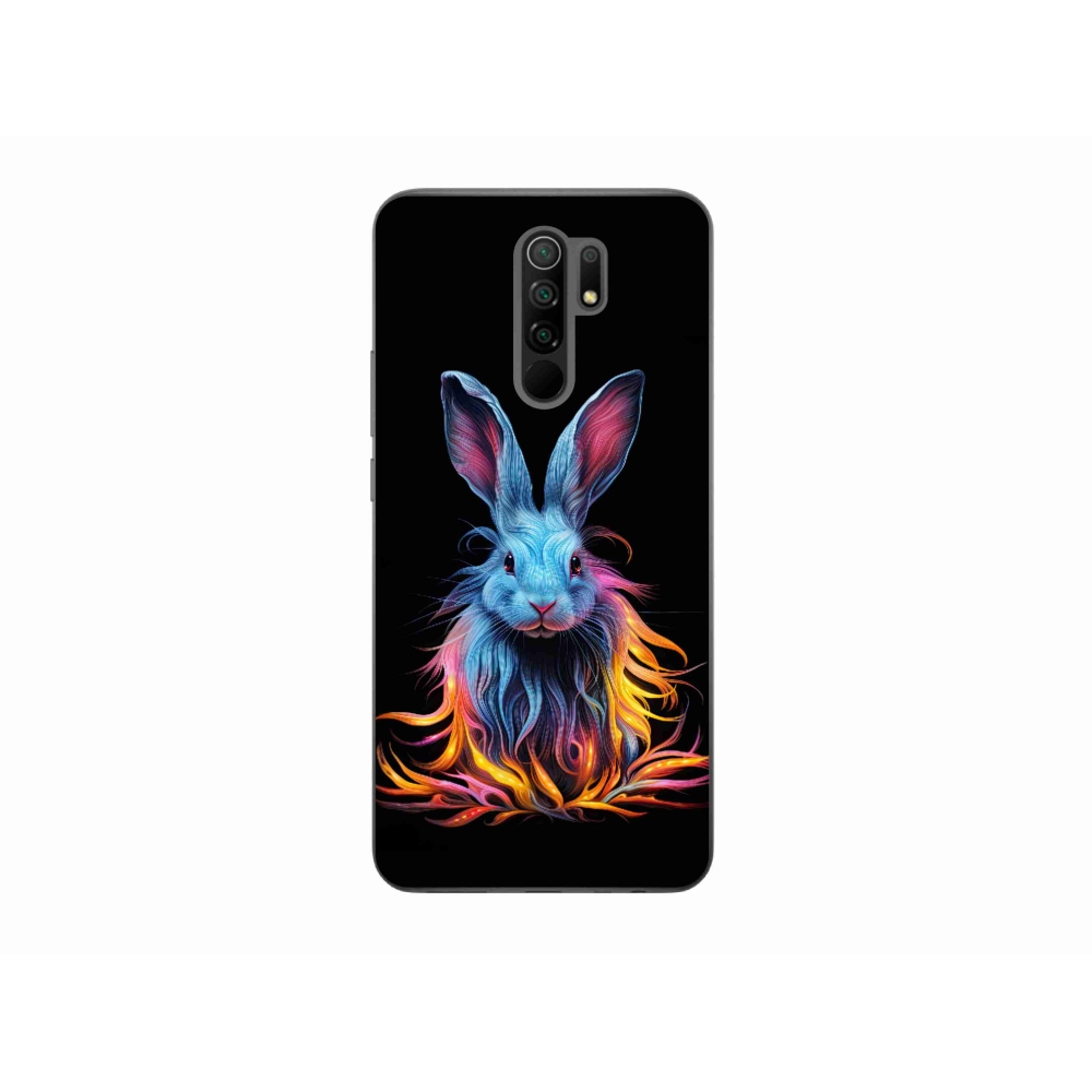 Gelový kryt mmCase na Xiaomi Redmi 9 - abstraktní zajíc