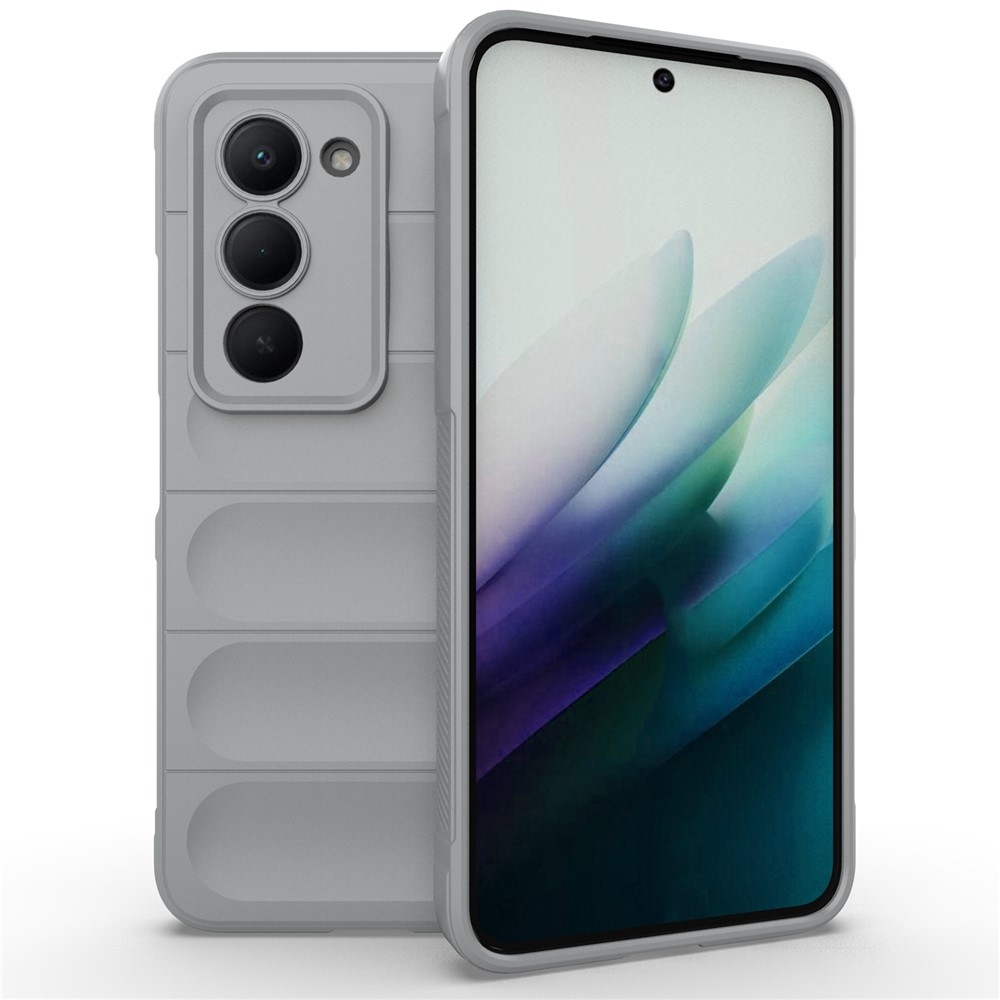 Rugg odolný gélový obal na Xiaomi Redmi 15 4G (171mm) - svetlosivý