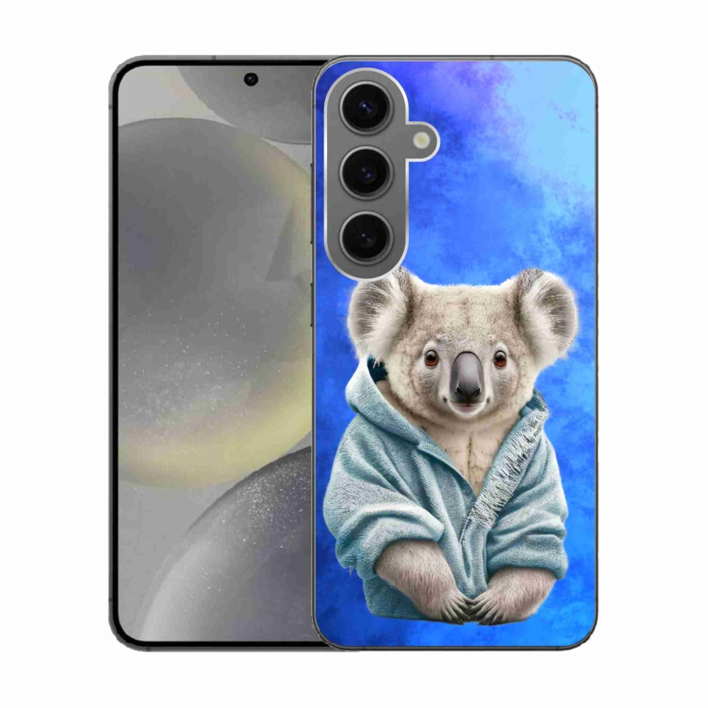 Gélový kryt mmCase na Samsung Galaxy S24 - koala vo svetri