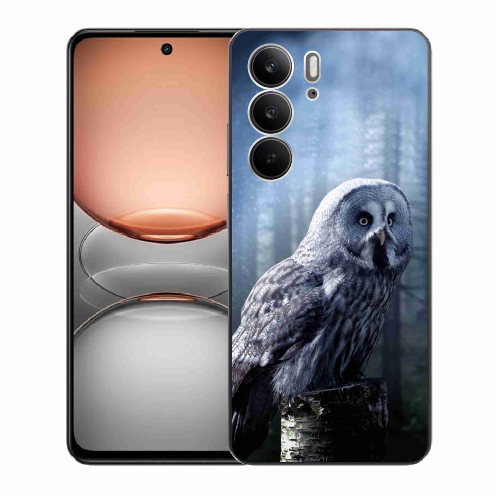 Gélový kryt mmCase na Realme C75 - sova