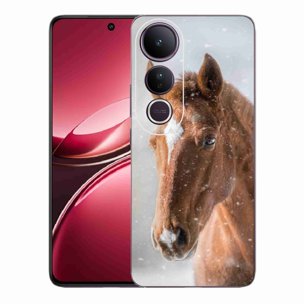 Gélový kryt mmCase na Vivo V50 Lite 4G/5G - hnedý kôň 2