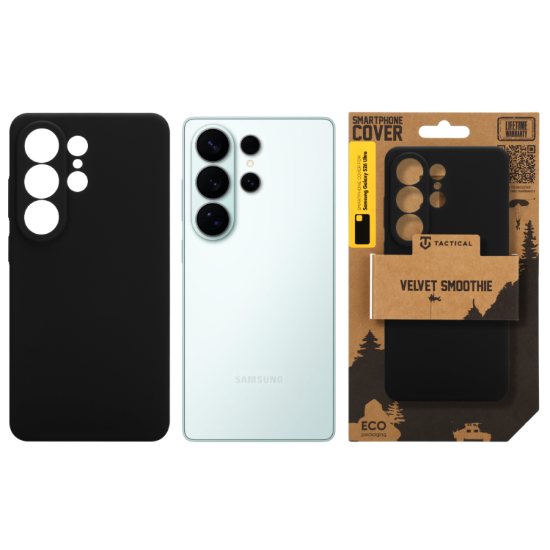 Taktický zamatový kryt Smoothie pre Samsung Galaxy S26 Ultra Asphalt