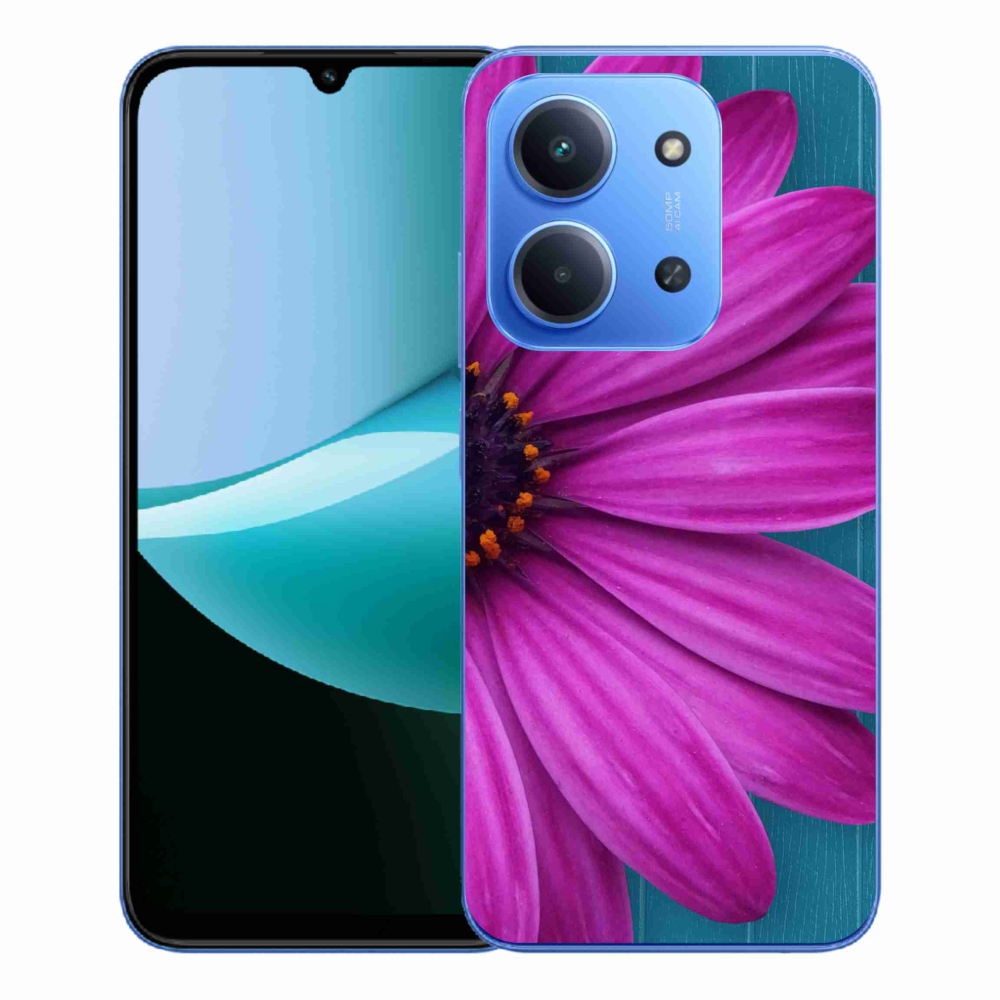 Gélový kryt mmCase na Xiaomi Redmi 15C 4G/5G (173mm) - fialová margaréta