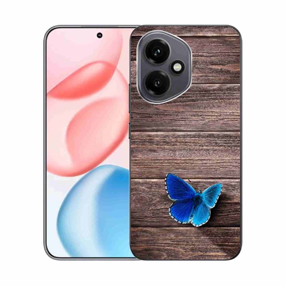 Gélový kryt mmCase na Honor 400 - modrý motýľ 1