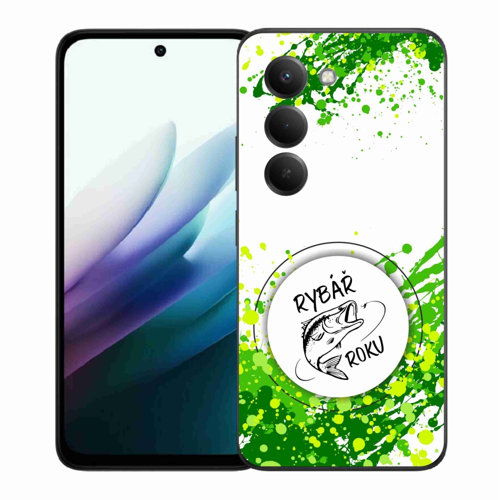 Gélový kryt mmCase na Xiaomi Redmi 15 4G/5G (171mm) - rybár roku biele pozadie