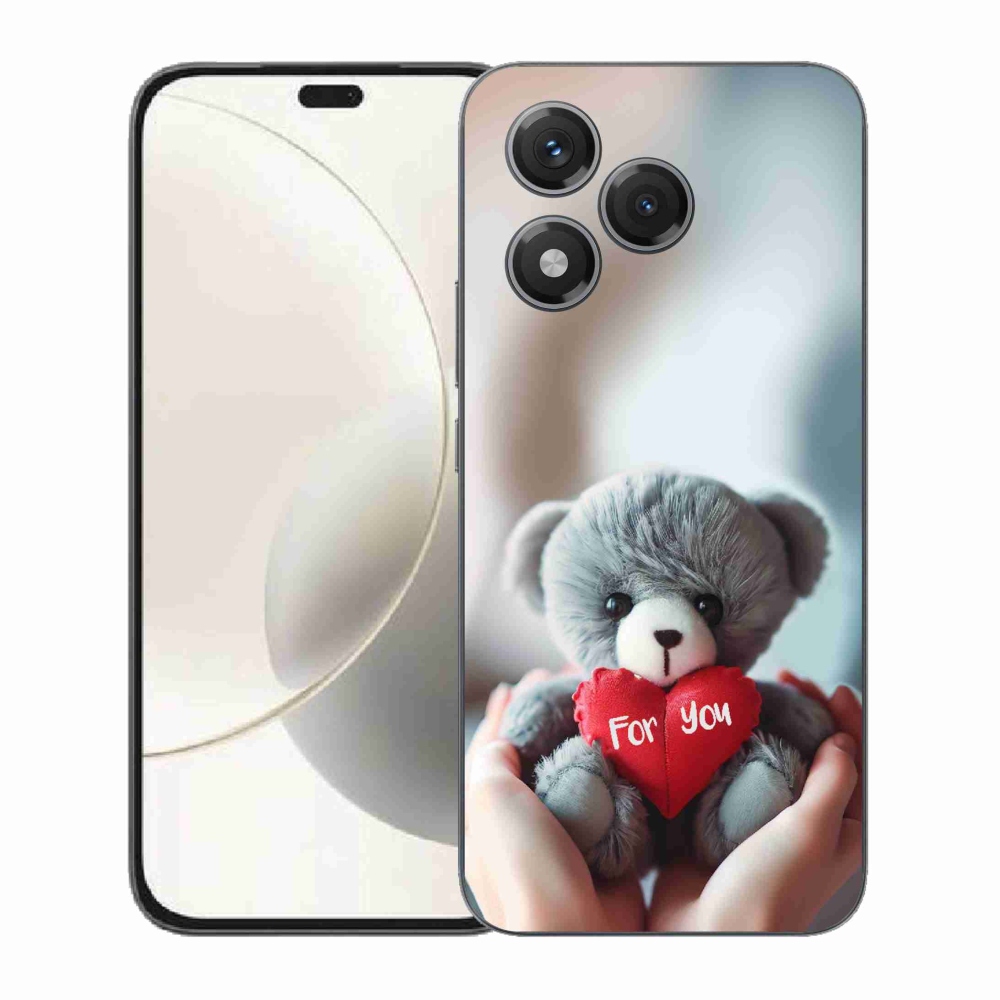 Gélový kryt mmCase na Honor 400 Lite - medvedík pre zamilovaných