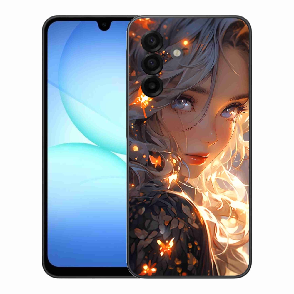 Gélový kryt mmCase na Samsung Galaxy A17 5G - dievča a motýle