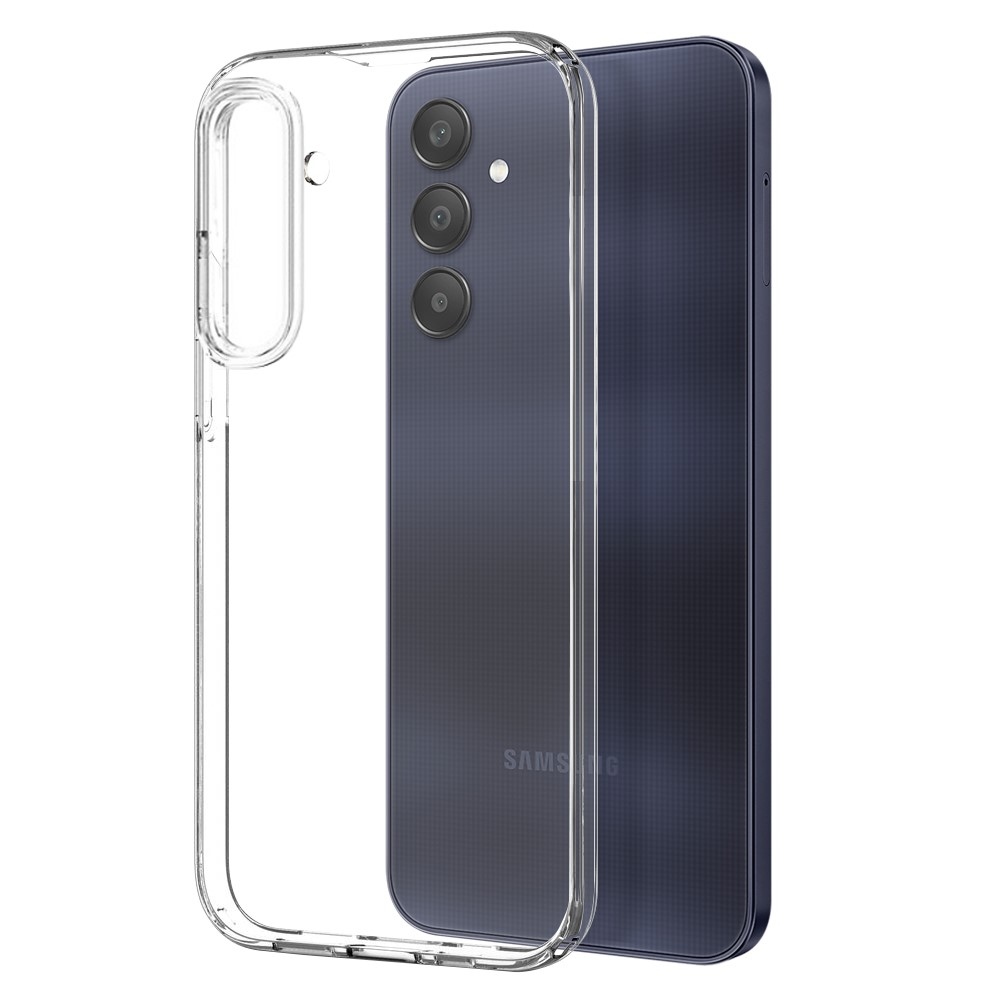 NORTHJO priehľadný gélový obal + tvrdené sklo na Samsung Galaxy A25 5G - priehľadný