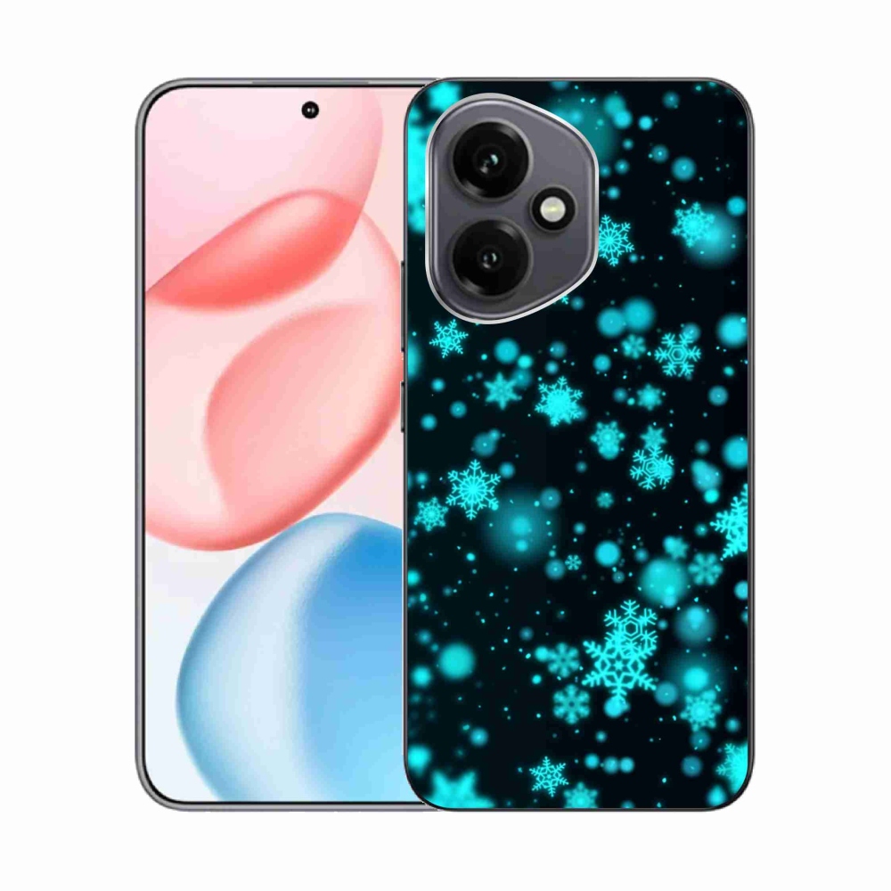 Gélový kryt mmCase na Honor 400 - snehové vločky 1