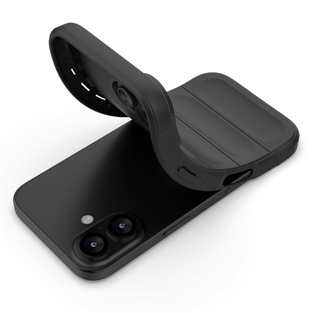 Rugg odolný gélový obal na iPhone 17 - čierny