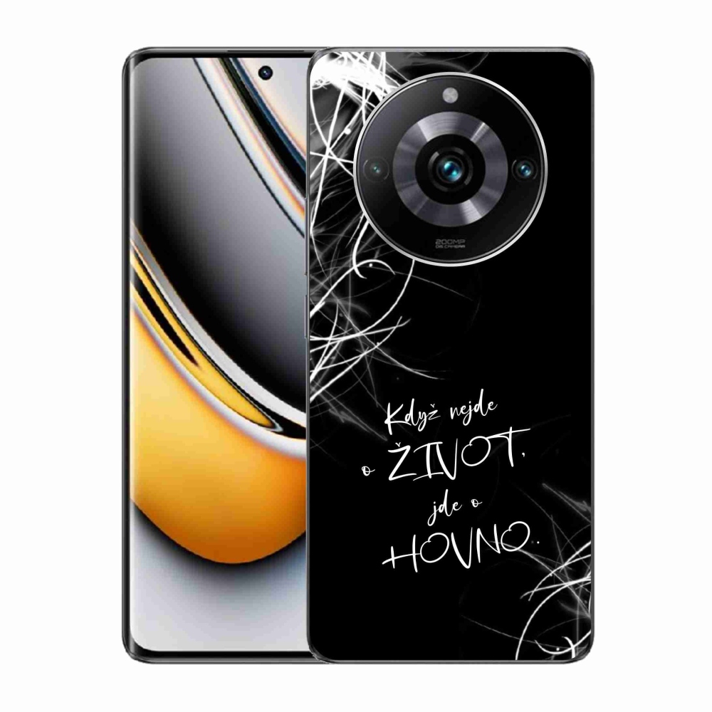 Gélový kryt mmCase na Realme 11 Pro/11 Pro+ - vtipný text 16 čierne pozadie