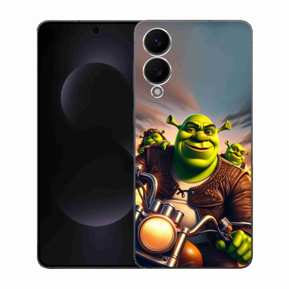 Gélový kryt mmCase na Samsung Galaxy S25 Edge - shrek na motorke