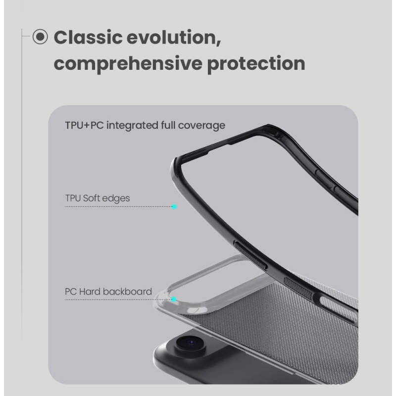Nillkin Super Frosted PRO Zadný kryt pre Apple iPhone Air Transparent Black