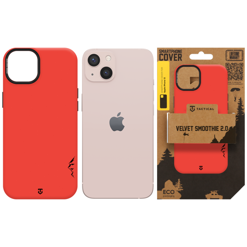Tactical MagForce Velvet Smoothie 2.0 – puzdro pre Apple iPhone 13 v farbe Chilli