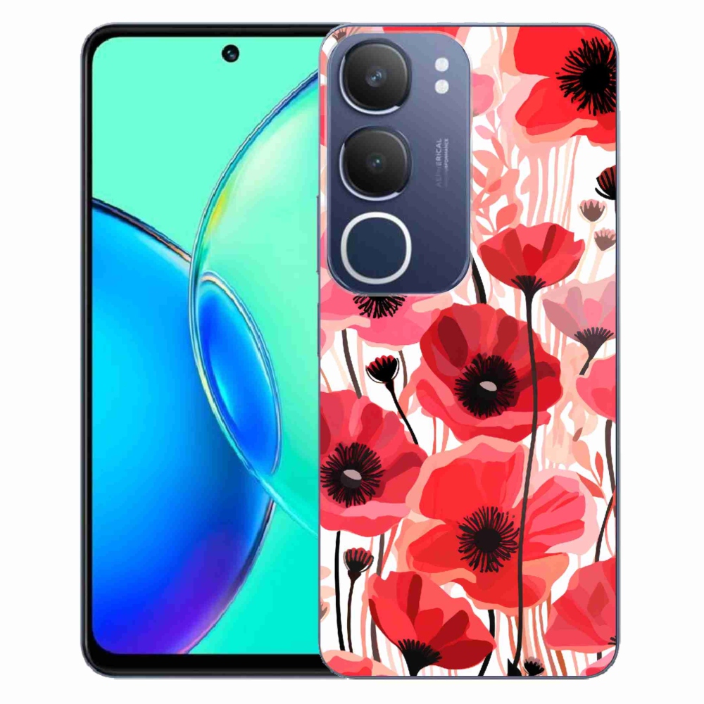 Gélový kryt mmCase na Vivo Y19s - vlčí mak 1