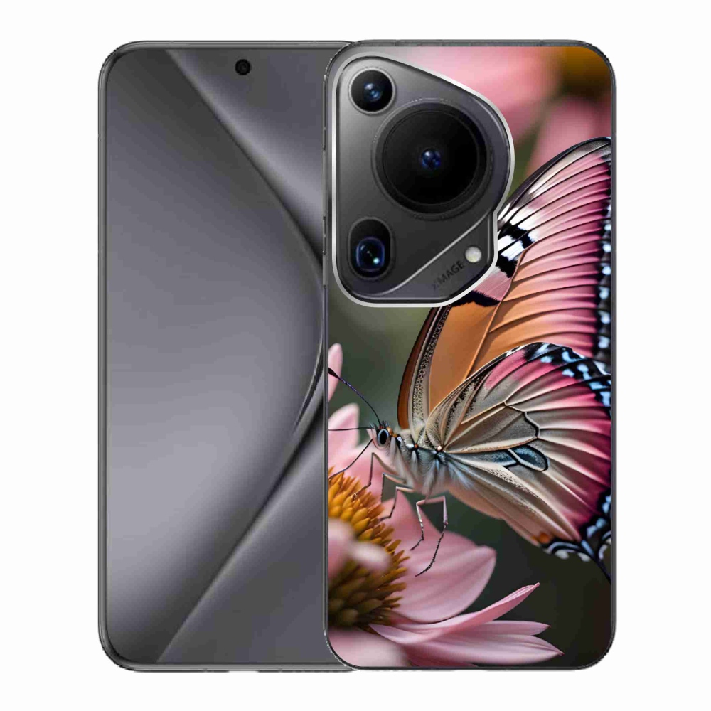 Gélový kryt mmCase na Huawei Pura 70 Ultra - farebný motýľ