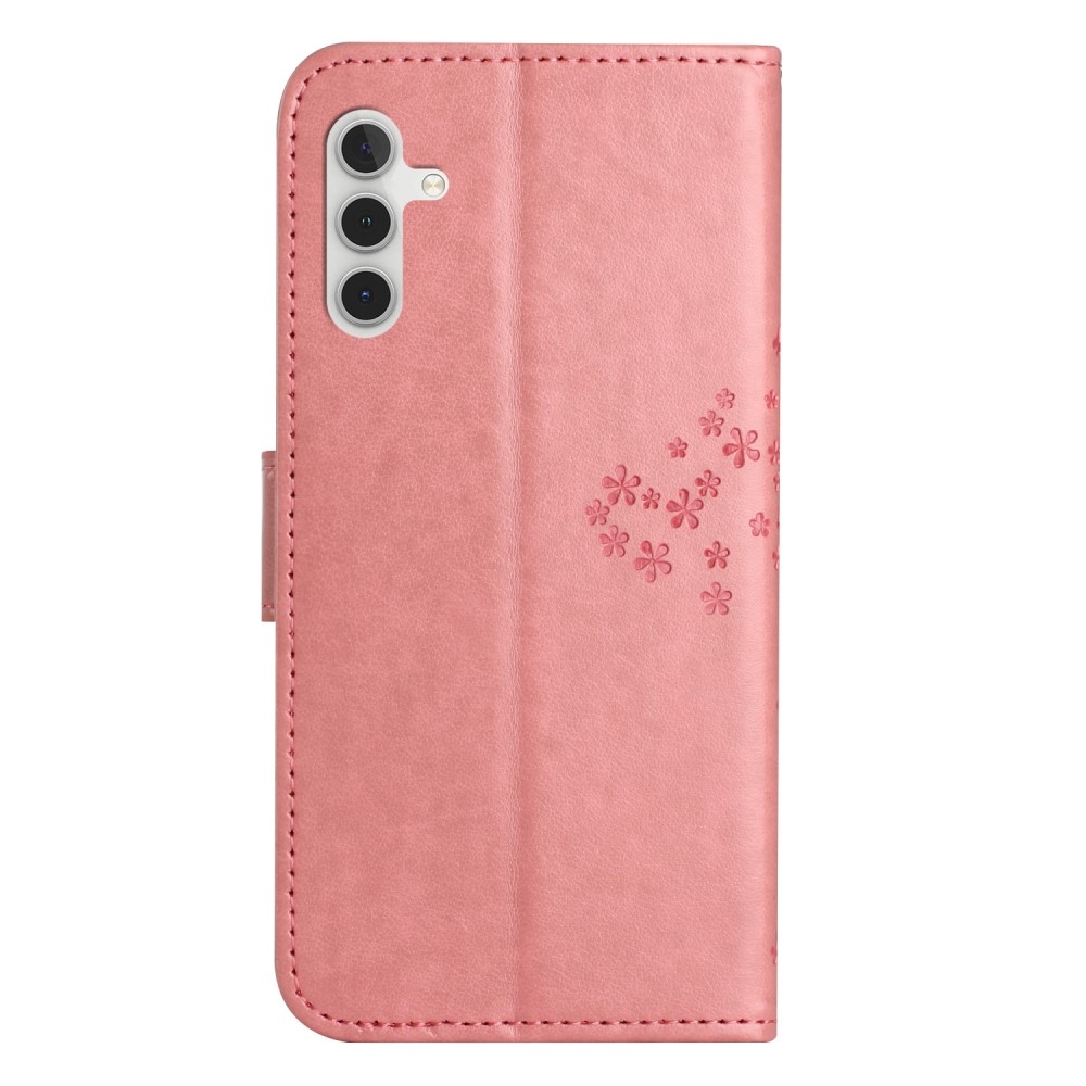 Tree knižkové púzdro na Samsung Galaxy A15 4G/5G - ružové