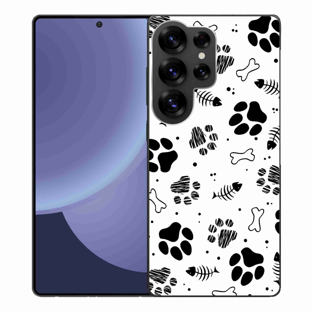 Gélový kryt mmCase na Samsung Galaxy S25 Ultra - psie labky 1