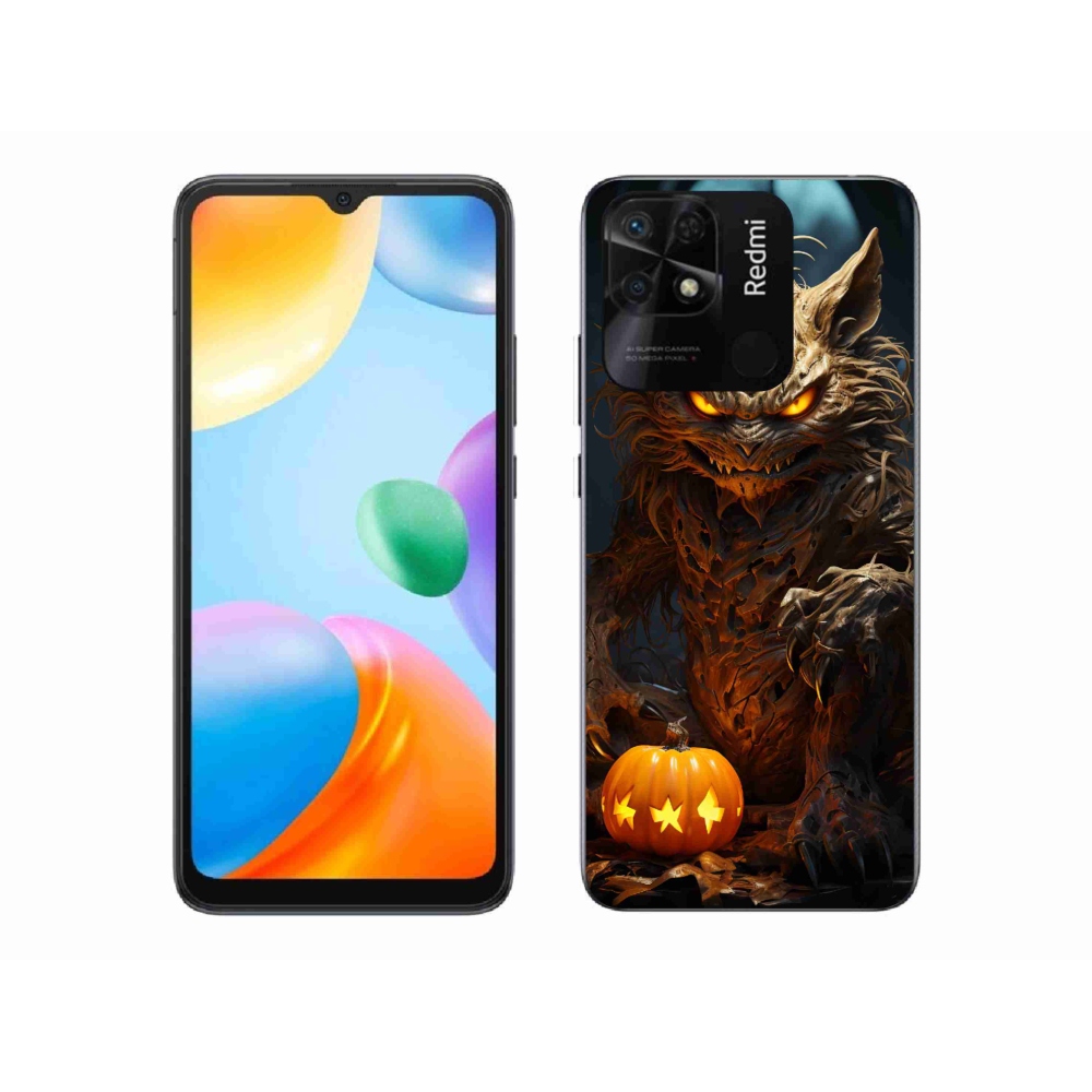 Gélový kryt mmCase na Xiaomi Redmi 10C - halloweenska príšera